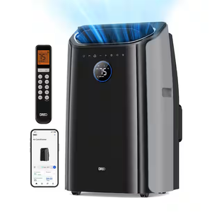 DREO Portable Air Conditioners, 12,000 BTU AC Unit for Bedroom with Drainage-free Cooling, 46dB Quiet, APP/Voice/Remote, 24h Timer with Fan & Dehumidifier, Smart Standing AC for Room Indoors, AC515S (BLACK)