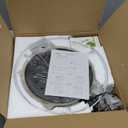 Dimmable Floor Lamp for Living Room, Arc Floor Lamps with Adjustable Drum Shade Pedal Switch, Black and Gold Tall Standing Lamp with 9W LED Bulb, Modern Reading Light Pole Lamp for Bedroom, Office