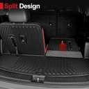 Cargo Mat for Kia Sorento 2021-2025 2026, All Weather TPE Trunk Mat with Backrest Mat Waterproof Durable Seat Cover Protector Replacement for Kia Sorento