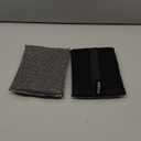 Yiclick Exfoliating Body Scrubber (2 Pack), Exfoliating Body Sponge for Shower Bath, Body Exfoliator Scrubber, Dead Skin Exfoliator for Body Scrub, Exfoliating Loofah Washcloth Gloves with Handle (Black)