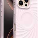 ORNARTO Vortuxe for iPhone 16 Pro Max Case 6.9" | 2X MIL-STD Drop Protection | Compatible with MagSafe | Sleek Aesthetic Liquid Silicone Phone Cover - Pale Rose Quartz