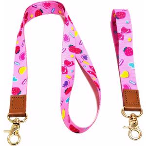 Esther Neck and Wrist Lanyard Set for Keys, ID Badges, Phone and Wallet,Cute Lanyard for Women, Girls and Teacher