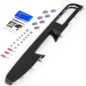 80994 Front Right Passenger Side Armrest Repair Kit Fit for Chevy Silverado Suburban Tahoe Avalanche For GMC Sierra Yukon 2010-2014 Door Panel with Release Handle Above Armrest - Black - GM# 84127325