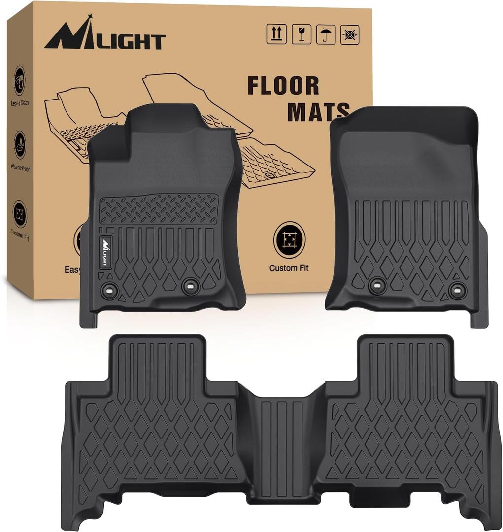 Nilight TPE Floor Mats for Lexus GX460 2014 2015 2016 2017 2018 2019 2020 2021 2022,2013-2023 Toyota 4Runner(4 Runner),All Weather Custom Fit Heavy Duty Floor Liners