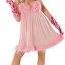 Morph Female Robot Costume Women Pink Robot Costume For Women Halloween Costumes For Womens (Large)