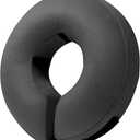 BENCMATE Inflatable Dog Cone Collar Alternative, Soft Dog Cone for Small Medium Large Dogs and Cats, Neck Recovery ECollar Donut Collar After Surgery (XLarge, Dark Grey)