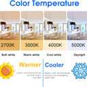 Energetic 24 Pack LED Light Bulbs 60 Watt Equivalent, A19 Warm White 3000K, E26 Base, Non-Dimmable, 8W 760lm, ETL Listed