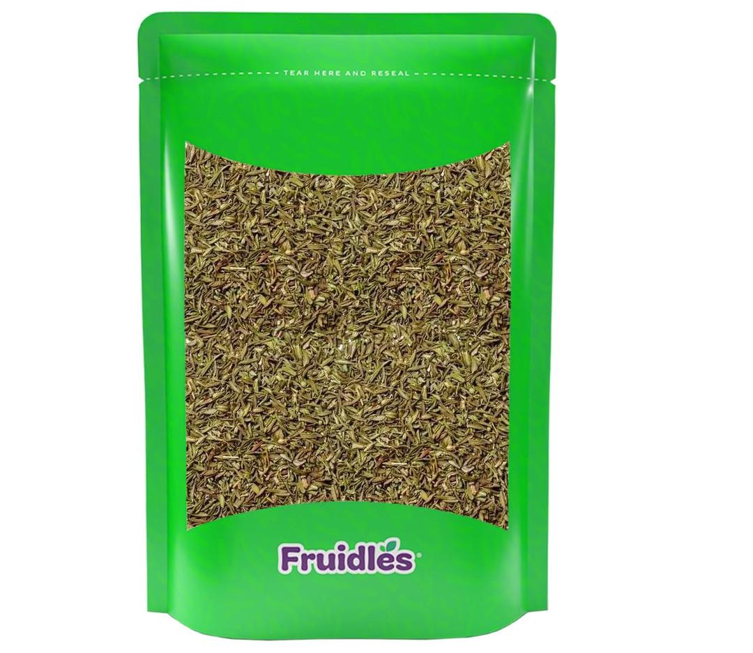 Fruidles Whole Thyme Leaves, Non-GMO, Freshly Packaged in Resealable Bag (4 Ounce) (BBD 11/02/27)