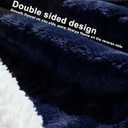 Quilted Electric Heated Blanket 50"x 60" Anti-Wire Shift | 10 Heat Levels & 1-9 Hour Timer | ETL Certified, Overheat Protection | Removable Controller, Flannel & Sherpa