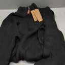 PJ PAUL JONES Mens Quarter Zip Pullover Slim Fit Lightweight Knit Pullovers Sweaters Fall Stylish Thick Mock Neck Sweater Black L