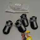 QUMY Dog Shoes for Large Dogs, Medium Dog Boots & Paw Protectors for Winter Snowy Day, Summer Hot Pavement, Water-Resistant in Rainy Weather, Outdoor Walking, Indoor Hardfloors Skid-Resistant Sole (Size 7: 2.8''x3.2"(W*L) (Pack of 4))