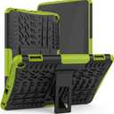 for Flre HD 8 & 8 Plus Case 12th/10th Generation (2024/2022/2020 Release) with Kickstand for Kids (Green)