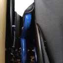 Drive Medical Blue Streak Lightweight Foldable Wheelchair for Adults, Seniors, and Disabled - Swing-Away Elevating Leg Rests and Flip-Back Padded Arms - Black/Blue (20 Inch)