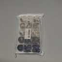 110-Piece Resin Sewing Buttons Set, 4-Hole Round Buttons, 15mm/20mm/25mm, 5 Colors for Blazers and Coats Brown/Black 3Pcs