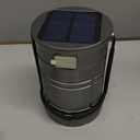 Lichamp 1Pack Solar Camping Lantern, USB Rechargeable LED Lanterns Battery Powered Pop Up Flashlight Lamps with Three Modes Power for Power Outages Hurricane Supplies Emergency Indoor & Outdoor