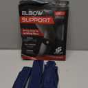 Sleeve Stars Tennis Elbow Brace for Women - Adjustable Tennis Elbow Strap, Golfers Elbow Brace for Men, Counterforce Brace for Tendonitis Relief, Fits 9"-23" (Single/Navy Blue) (One Size)