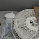 Lasko Oscillating Pedestal Fan - Lasko Fan with Adjustable Height and 3 Cooling Speeds, Portable, 18", White, 1820