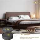 Bed Risers Heavy Duty, Set of 8, Stackable Round Furniture Risers, Adjustable Bed Furniture Risers Lifts Height 0.5-2 inch, Solid Non Slip Furniture Pad for College Dorm, Table, Couch, Chair