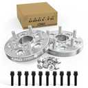 25mm (1 Inch) Wheel Adapters Hubcentric 5x112 to 5x120 (Hub to Wheel) With Center Bore 66.6 (Hub) to 72.6 (Wheel) Compatible For MBZ Audi 5x112 to Use 5x120 Wheel (2pc 12x1.5 Thread Pitch)