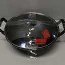 Backcountry Iron 14 inch Cast Iron Wok with Flat Base and Handles