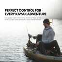 Newport Kayak Series 36lb Thrust Transom Mounted Saltwater Electric Trolling Motor w/LED Battery Indicator (24" Shaft)