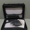 Folding TV Trays Foldable Dinner Tray Table Adjustable Height Food Snack Eating Couch Side Table Study Aluminum Portable Sofa Tray End Table for Outdoor Indoor Camp Pinic Bed Couch Living Room(Black)