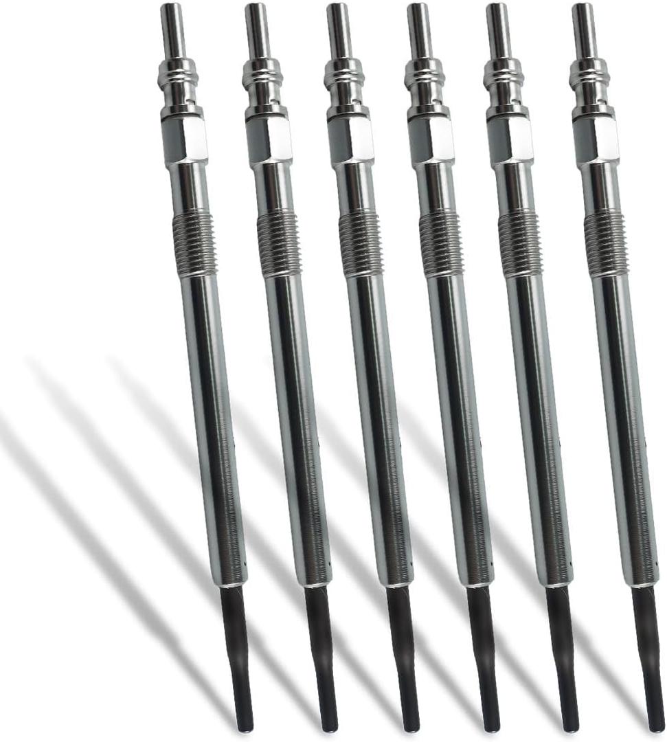 Diesel Glow Plugs Fit for Grand Cherokee 6 Cyl 3.0L Diesel Ram 1500 6 Cyl 3.0L Diesel 1500 Classic, Replace 68460484AB, 6 Pcs