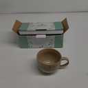 Bosmarlin Ceramic Jumbo Coffee Mug Count of 1, 23 Oz, Large Mug Soup Bowls with Handles, Dishwasher and Microwave Safe (Brown Grey)