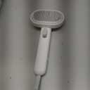 Aumuca Cat Brush for Shedding, Cat Brushes for Indoor Cats, Cat Brush for Long or Short Haired Cats, Cat Grooming Brush Cat Comb for Kitten Rabbit Massage Removes Loose Fur (White)