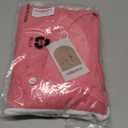 Gihgoew 2 Pack Womens Tops Crewneck Soft Long Sleeve Shirts Fall Clothes Casual Tshirts Basic Tee (Large, White+rose Red)