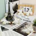 12 PCS Gold Feather Butterfly Glitter Butterflies Decor Christmas Ornaments Clips on for Spring Tree Crafts Flower Bouquets Fairy Garden Wedding Home (Gold)