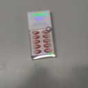 BTArtbox Press On Nails Short - Frost Glam, Lamp-Curable 3D Silver Flower Almond Press On Nails with Glue and Adhesive Tabs for Women in 16 Sizes - 32 Soft Gel Glue On Nails Kit