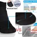 Hylaea No Show Running Athletic Anti-Blister Wicking Coolmax Socks, Seamless Anti-odor (M)