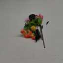 Solar Flowers Lights, 2 Pack Solar Garden Lights with 14 Blooming Flowers, Waterproof Solar Outdoor Fairy Lights for Outside Yard, Garden, Pathway, Walkway, Patio, Lawn, Cemetery, Grave Decor (Red/Pink/Orange/Yellow)