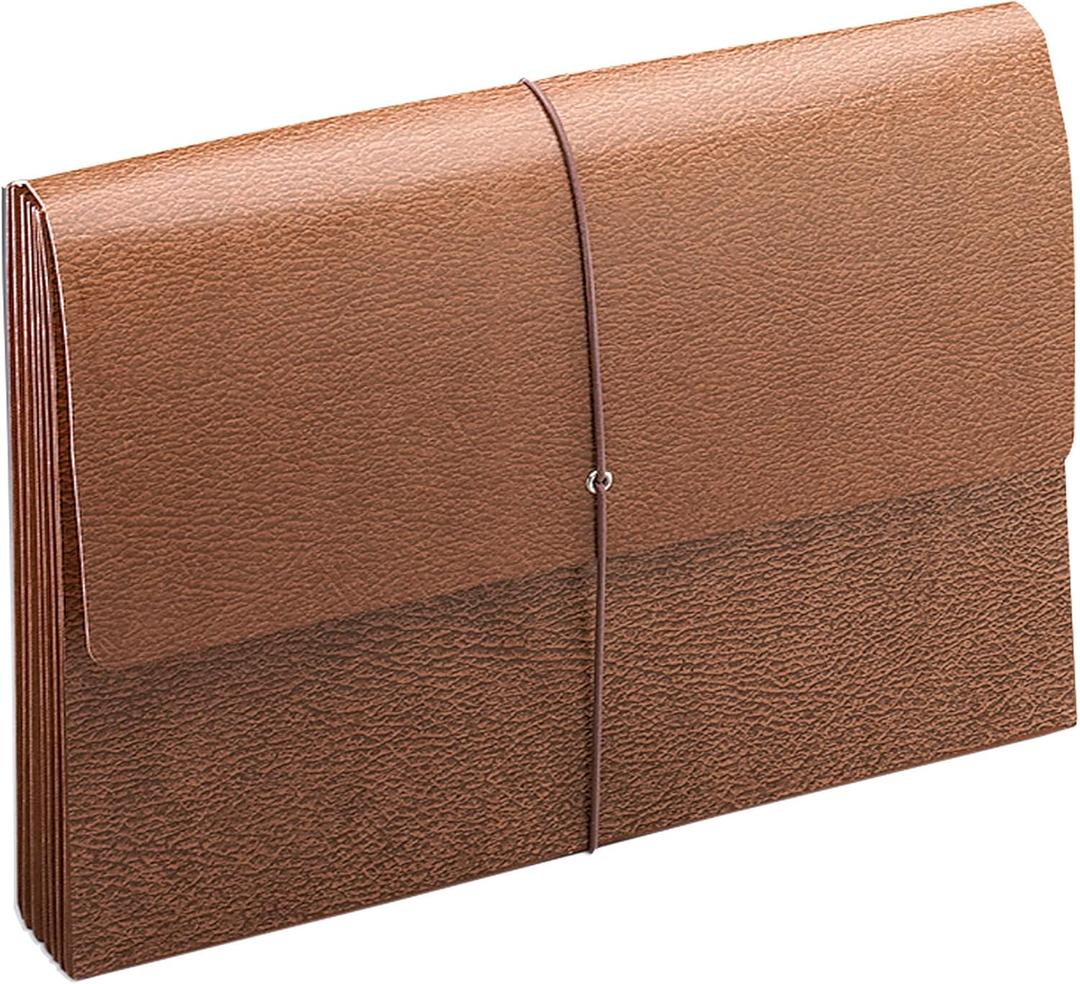 Smead Leather-Like Wallet, 15 x 10 Inches, 3.5-Inch Expansion, 10 per Box (71456) (Legal)