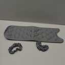 Kitchen Sink Splash Guard 2-Holes : AHA HOMEWARE Faucet Mat for Double Offset Kitchen Sink, Kitchen Sink Splash Guard Offset Faucet, Faucet Mat for Kitchen Sink Soap Dispenser 15 in (Gray)