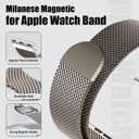 Milanese Loop for Apple Watch Ultra 3/2/1 Band 49/46/45/44/42mm Men | Magnetic,Metal,Stainless Steel,Mesh,Strap for iWatch Ultra 2/Ultra 3 Band Series 11/10/9/8/7/6/5/4 SE3/SE2/SE,Women