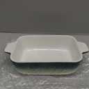 Lavandi Ceramic Bakeware Set, Rectangular and Wide Baking Pans, Oven/Microwave/Dishwasher Safe (Green, 8 inches)