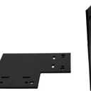 Ozco Building Products 56614 Flush Outside 90-degree Plate Connector (2 per Pack),Black