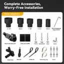 Miter Saw Dust Collection Adapter, 5-in-1 Vacuum Hose Connector, Dust Collection Upgrade Compatible with DWS709/DW718/DWS779/DWS780/DWS782/DHS790