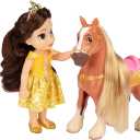 Disney Princess Belle Doll & Phillipe Petite Gift Set, Yellow