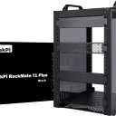 GeeekPi 8U Server Rack Cabinet, DeskPi RackMate T1 Plus,10 inch Network Rack for Servers, Network, A/V Equipment, 10.23inch/260mm Depth (Black)