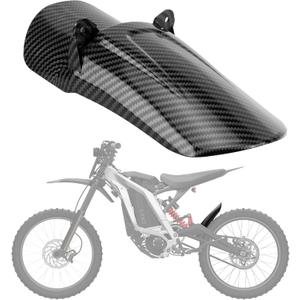 Carbon Fiber Rear Guard - PSLER Motorcycle Wheel Rear Mudguard Mud Guard for Light Bee X/S and Segway X160 / X260 Electric Dirt Bike Patrs, Carbon Fiber Color, ABS Plastics