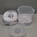 GROWNSY Bottle Sterilizer and Dryer, Compact Electric Steam Baby Bottle Sterilizer (Esterilizador de Biberones), Bottle Sanitizer for Baby Bottles, Pacifiers, Pump Parts (Grey)