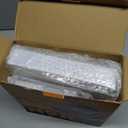 N9R 60PCS White Square Plastic Plates, 30 Dinner & 30 Dessert Plates Heavy Duty, Fancy Disposable Plates for Party, Wedding and other Events