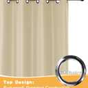 HolidayIdeas Outdoor Curtains for Patio Waterproof, 4 Panels - 54 x 108 Inch - Privacy Protection & Light Filtering Curtains Cream Grommet Outside Curtains for Porch, Gazebo, Pergola, Backyard