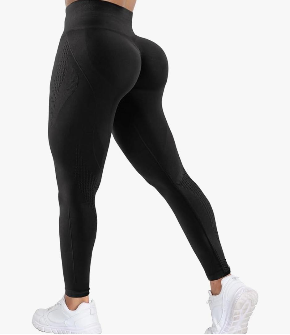 Scrunch Butt Lifting Leggings for Women Seamless Gym Workout Leggings Soft High Waisted Tummy Control Yoga Pants Size L