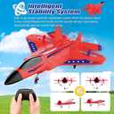 Fremego F-22 Raptor 6-Axis Gyro RC Jet 2 Batteries LED Lights EPP Foam | 6-Axis Gyro Self-Stabilization Dual Flight Modes Crash-Resistant EPP foam 2 Batteries RTF Toy Ideal Gift