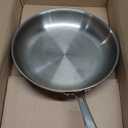 Tramontina Seattle Tri-Ply Clad Stainless Steel 12-Inch Large Frying Pan, Induction-Ready Skillet, Dishwasher-Safe, NSF-Certified, Made in Brazil