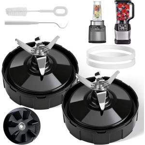 2-pack Extractor Blade Assembly 7 Fins Ninja Blender Blade Ninja Blender Replacement Parts Compatible with Ninja Blenders Auto iQ BL480 BL482 BL642 BL682 NN102